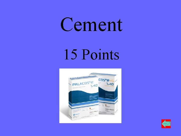 Cement 15 Points 