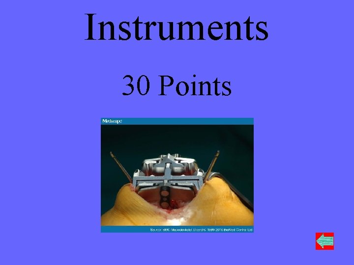 Instruments 30 Points 