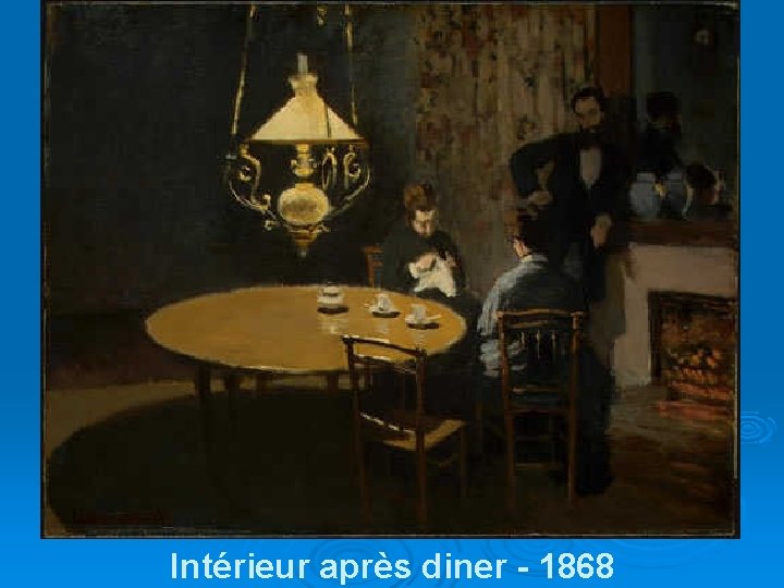 Intérieur après diner - 1868 