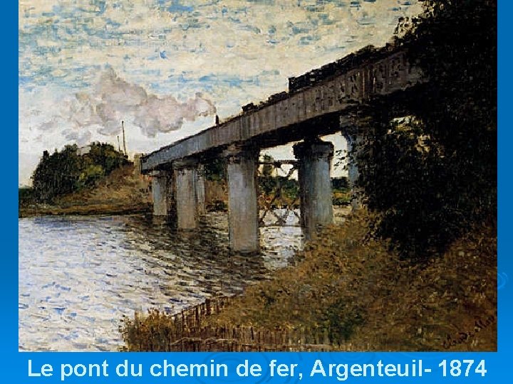Le pont du chemin de fer, Argenteuil- 1874 