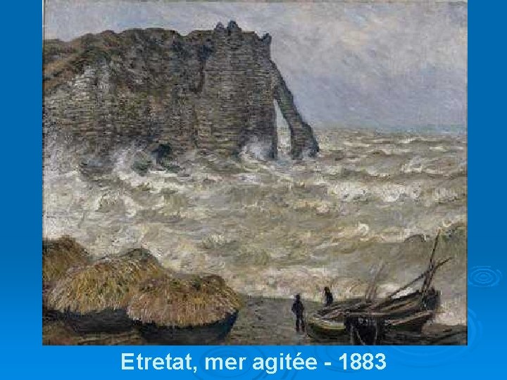 Etretat, mer agitée - 1883 