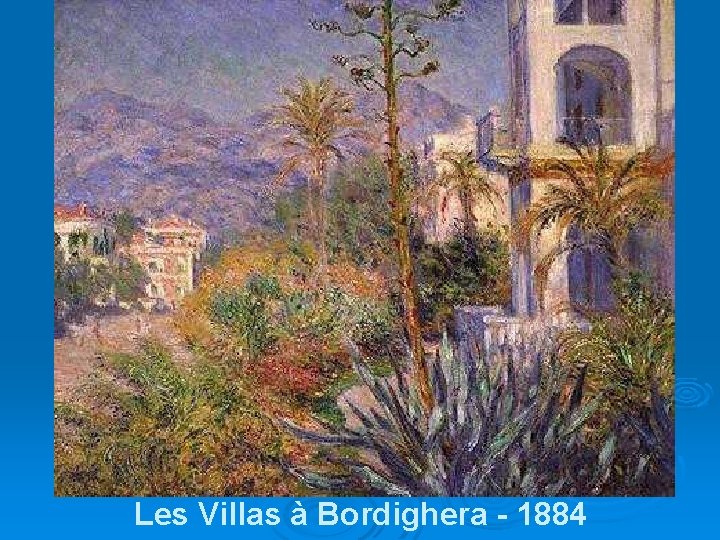 Les Villas à Bordighera - 1884 