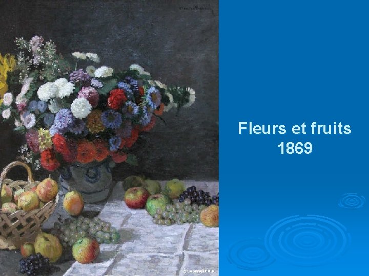 Fleurs et fruits 1869 