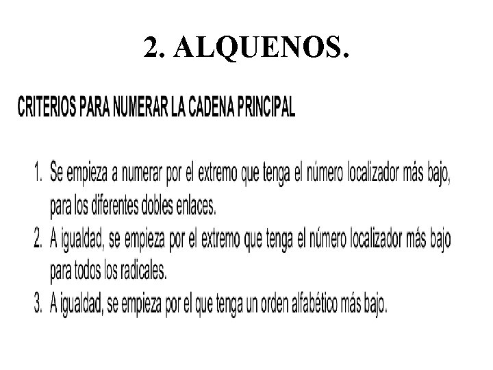 2. ALQUENOS. 