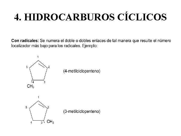 4. HIDROCARBUROS CÍCLICOS 