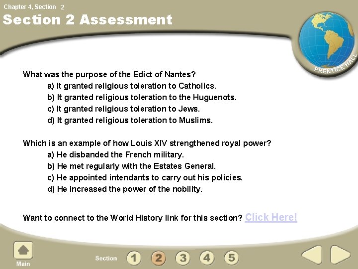 Chapter 4, Section 2 Assessment What was the purpose of the Edict of Nantes? Chapter 4, Section 2 Assessment What was the purpose of the Edict of Nantes?