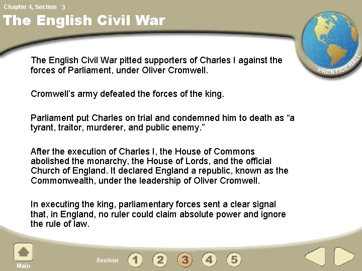 Chapter 4, Section 3 The English Civil War pitted supporters of Charles I against Chapter 4, Section 3 The English Civil War pitted supporters of Charles I against