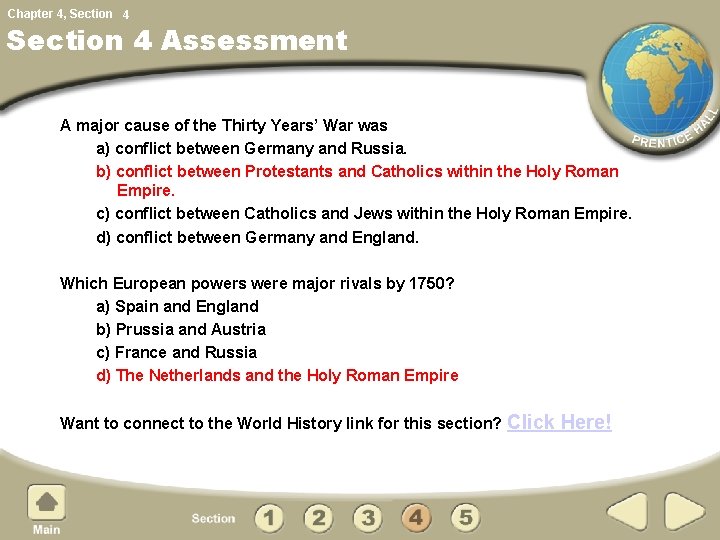 Chapter 4, Section 4 Assessment A major cause of the Thirty Years’ War was Chapter 4, Section 4 Assessment A major cause of the Thirty Years’ War was