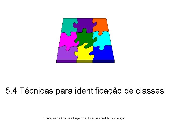 5. 4 Técnicas para identificação de classes Princípios de Análise e Projeto de Sistemas