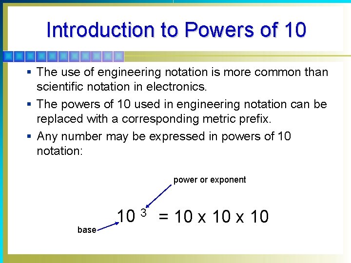 Introduction to Powers of 10 § The use of engineering notation is more common