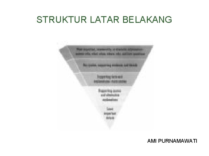 STRUKTUR LATAR BELAKANG AMI PURNAMAWATI 