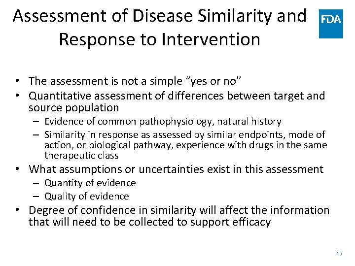 Assessment of Disease Similarity and Response to Intervention • The assessment is not a Assessment of Disease Similarity and Response to Intervention • The assessment is not a