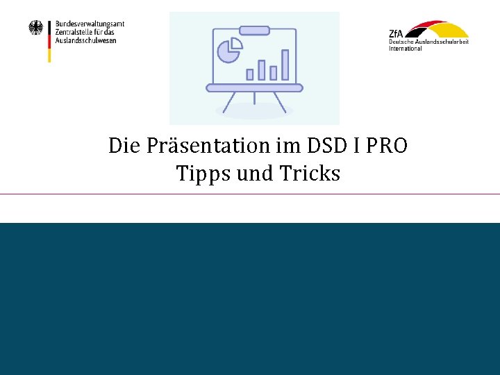 Die Präsentation im DSD I PRO Tipps und Tricks Bundesverwaltungsamt – Zentralstelle für das