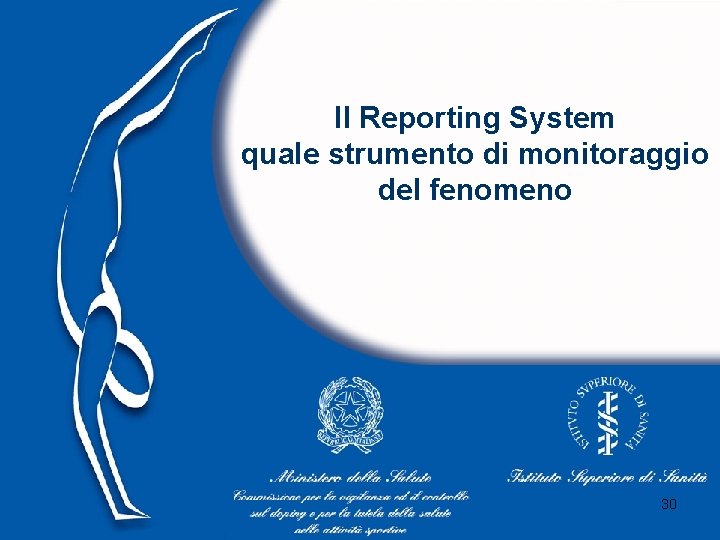 Il Reporting System quale strumento di monitoraggio del fenomeno 30 