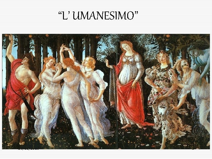 “L’ UMANESIMO” 29/11/2020 1 