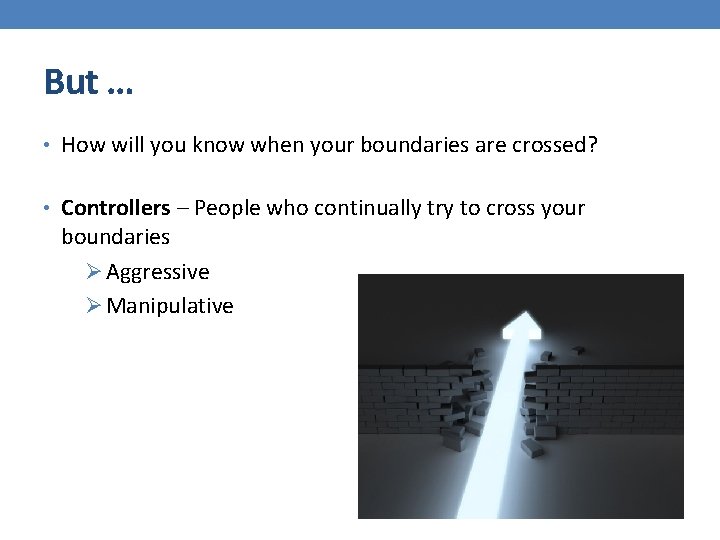 Who cross boundaries people 5 Ways