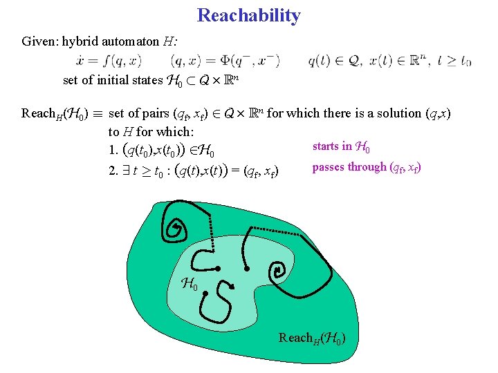 Hybrid Control And Switched Systems Lecture 6 Reachability