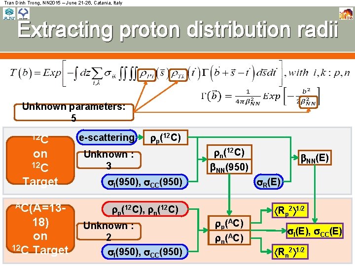 Tran Dinh Trong, NN 2015 – June 21 -26, Catania, Italy Extracting proton distribution