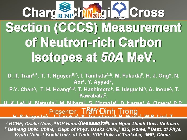 Charge Changing Cross Section (CCCS) Measurement of Neutron-rich Carbon Isotopes at 50 A Me. Charge Changing Cross Section (CCCS) Measurement of Neutron-rich Carbon Isotopes at 50 A Me.