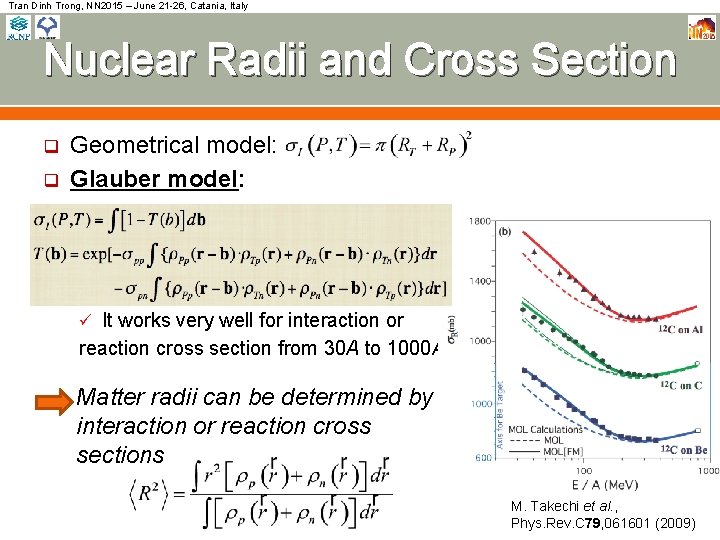 Tran Dinh Trong, NN 2015 – June 21 -26, Catania, Italy Nuclear Radii and