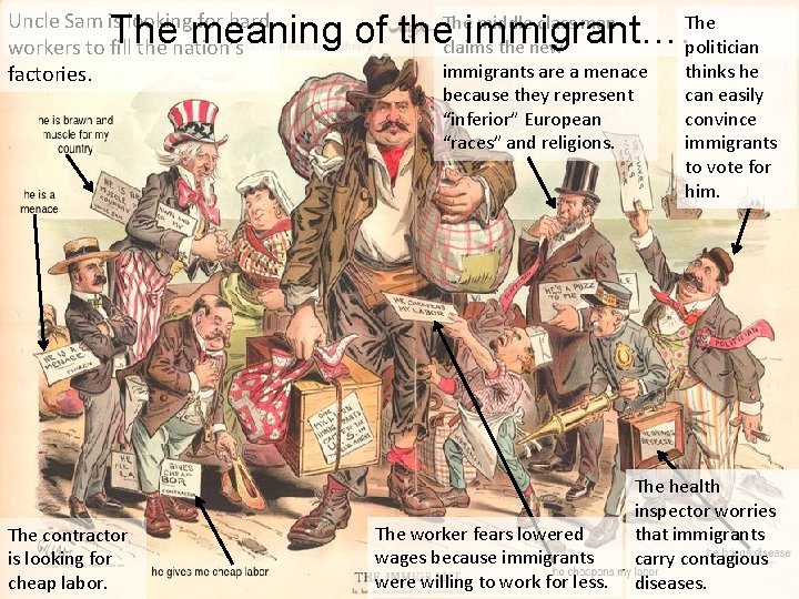 middle class man The meaning of the. The immigrant…. claims the new politician Uncle