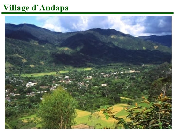 Village d’Andapa 