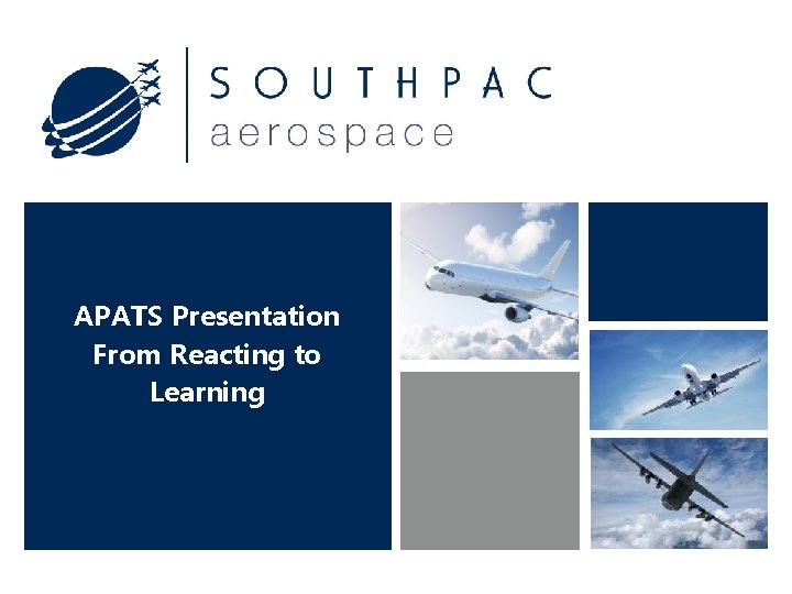 APATS Presentation From Reacting to Learning 