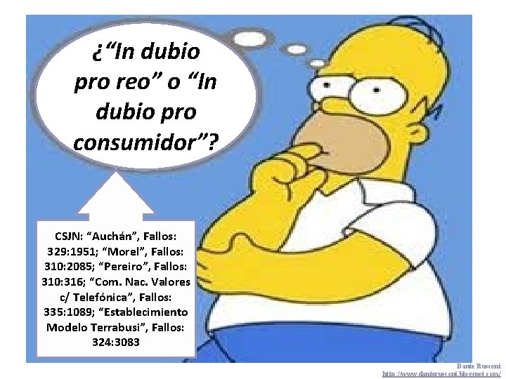 ¿“In dubio pro reo” o “In dubio pro consumidor”? CSJN: “Auchán”, Fallos: 329: 1951;