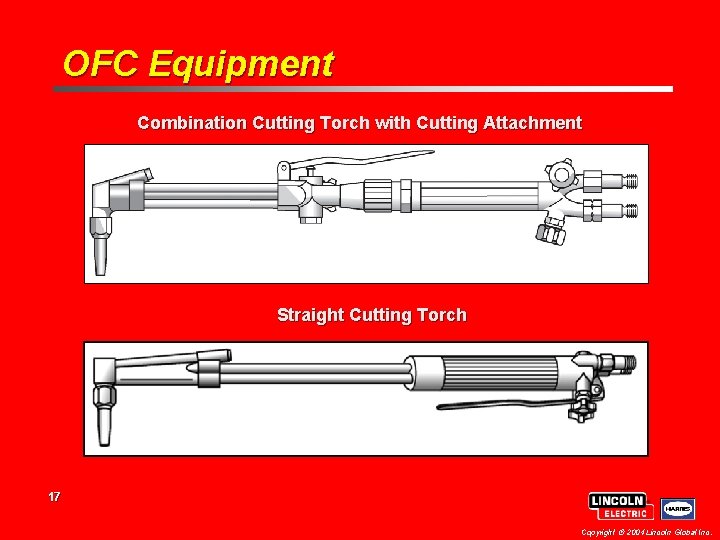 OFC Equipment Combination Cutting Torch with Cutting Attachment Straight Cutting Torch 17 Copyright 2004 OFC Equipment Combination Cutting Torch with Cutting Attachment Straight Cutting Torch 17 Copyright 2004