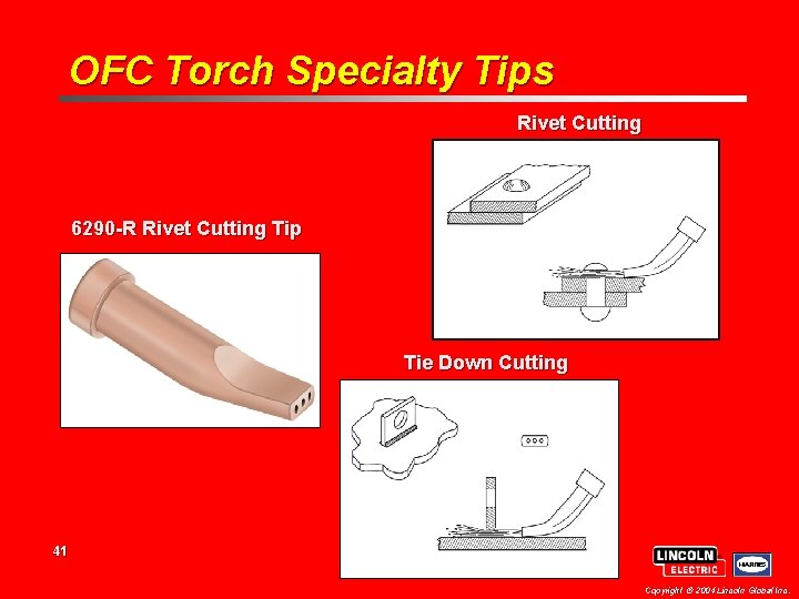 OFC Torch Specialty Tips Rivet Cutting 6290 -R Rivet Cutting Tip Tie Down Cutting