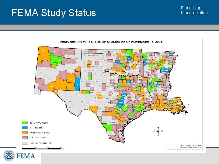 FEMA Study Status Flood Map Modernization 