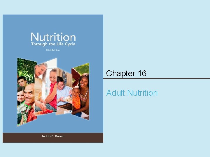 Chapter 16 Adult Nutrition 