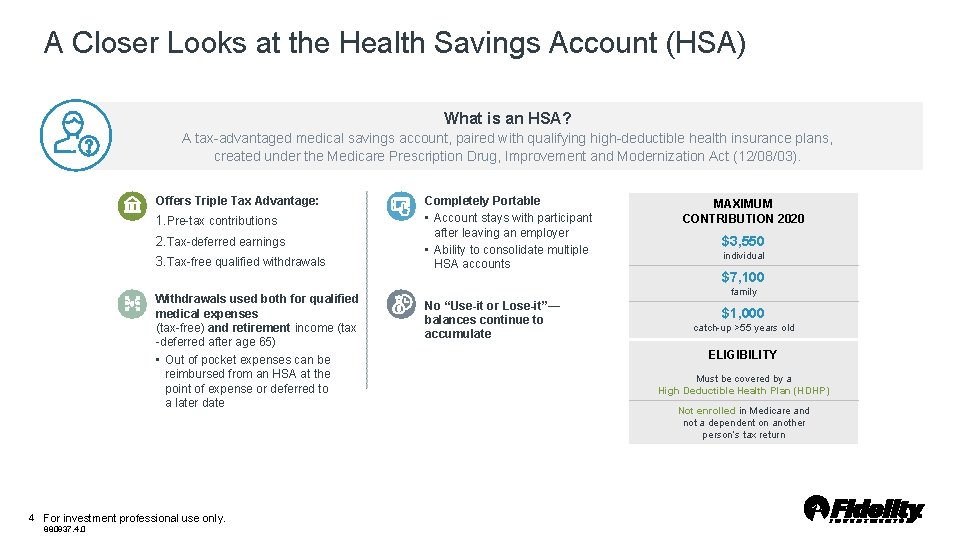 A Closer Looks at the Health Savings Account (HSA) What is an HSA? A