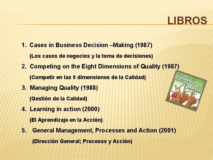 LIBROS 1. Cases in Business Decision –Making (1987) (Los casos de negocios y la