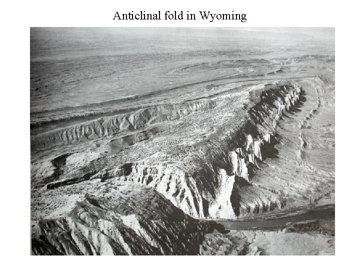 Anticlinal fold in Wyoming 