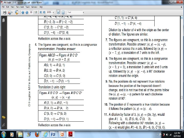 5 8 Identifying Combined Transformations Warm Up Problem