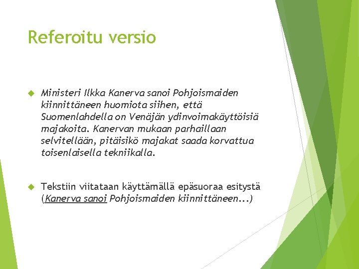 Referoitu versio Ministeri Ilkka Kanerva sanoi Pohjoismaiden kiinnittäneen huomiota siihen, että Suomenlahdella on Venäjän Referoitu versio Ministeri Ilkka Kanerva sanoi Pohjoismaiden kiinnittäneen huomiota siihen, että Suomenlahdella on Venäjän