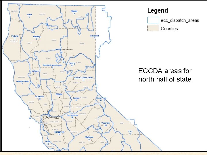 ECCDA areas for north half of state 