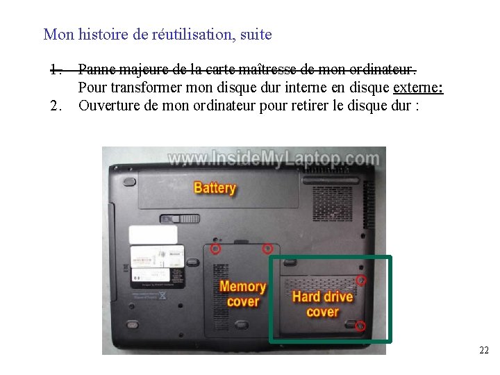 Mon histoire de réutilisation, suite 1. 2. Panne majeure de la carte maîtresse de
