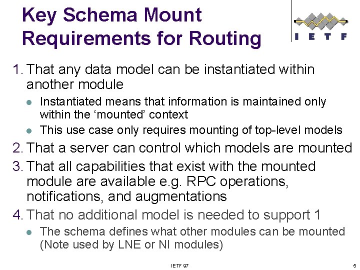 Key Model Routing Platforms Routing Area Yang Architecture Design Team Update Members