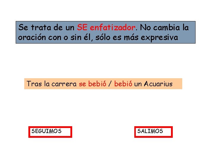 Se trata de un SE enfatizador. No cambia la oración con o sin él,