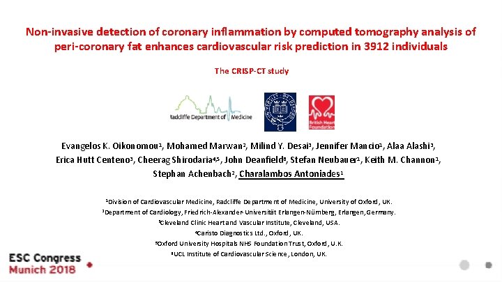 Non-invasive detection of coronary inflammation by computed tomography analysis of peri-coronary fat enhances cardiovascular