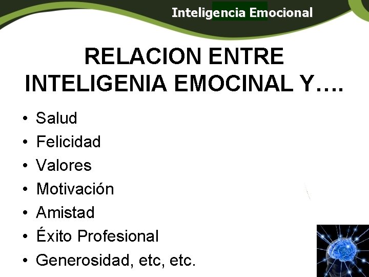 Inteligencia Emocional Panamá RELACION ENTRE INTELIGENIA EMOCINAL Y…. • • Salud Felicidad Valores Motivación Inteligencia Emocional Panamá RELACION ENTRE INTELIGENIA EMOCINAL Y…. • • Salud Felicidad Valores Motivación