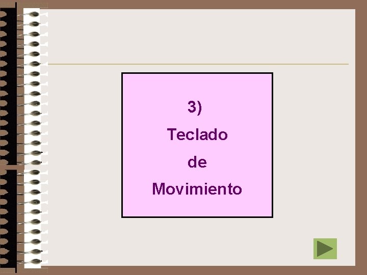 3) Teclado de Movimiento 