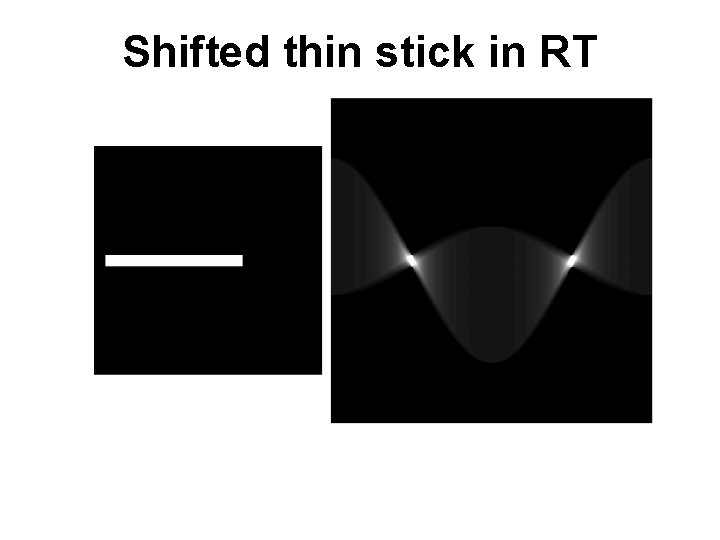 Shifted thin stick in RT Shifted thin stick in RT