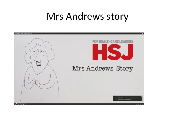 Mrs Andrews story 