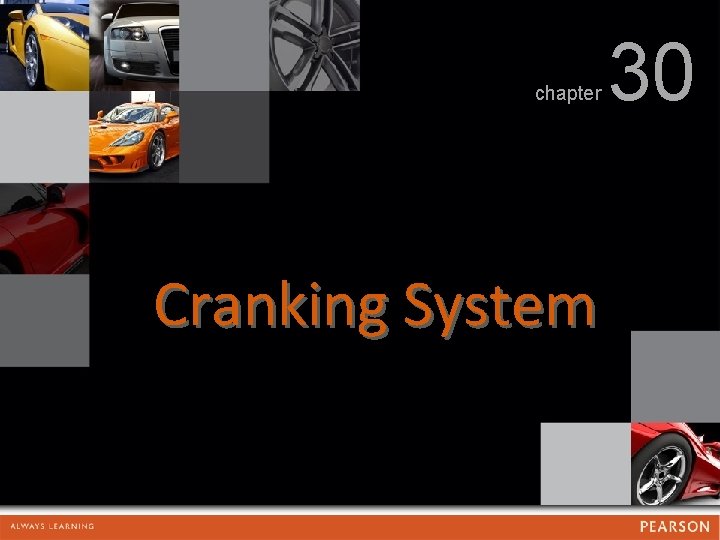 chapter Cranking System 30 