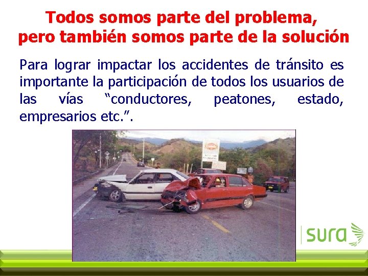 Todos somos parte del problema, pero también somos parte de la solución Para lograr