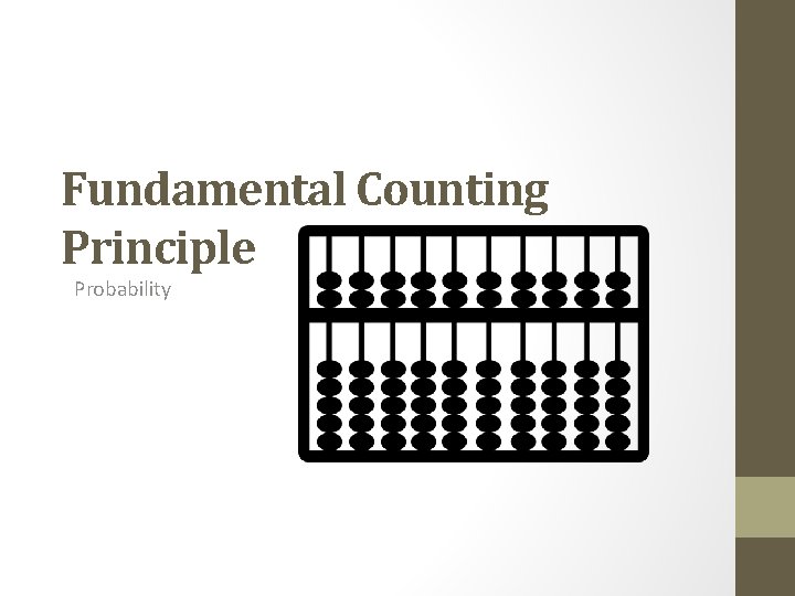 Fundamental Counting Principle Probability 