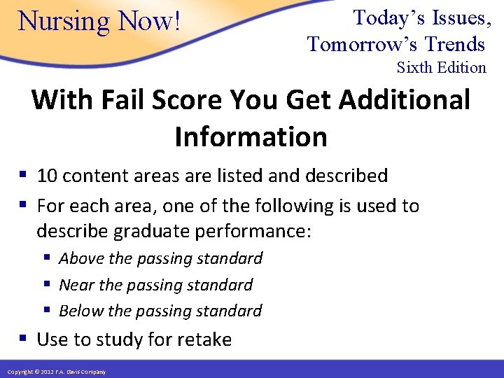 Nursing Now! Today’s Issues, Tomorrow’s Trends Sixth Edition With Fail Score You Get Additional